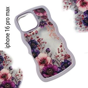 Floral Light Purple iPhone 16 Pro Max Case